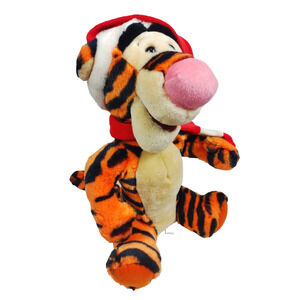 Disneyland 15" Winnie The Pooh Christmas TIGGER Santa Plush Stuffed Animal OEM